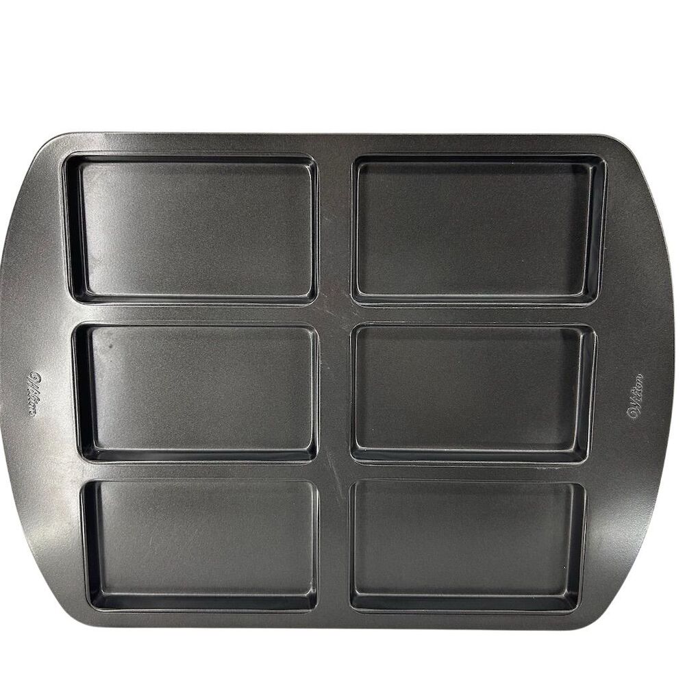 Wilton 6-Cavity Non-Stick Coil Cake Pan Bakeware Gray